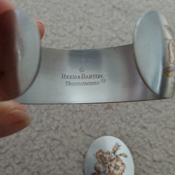 Reed and barton damascene cuff & pin/pendant - Picture 4 of 5